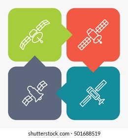Internet signal communication vector icons