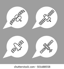 Internet signal communication vector icons