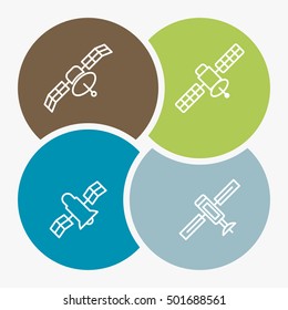 Internet signal communication vector icons