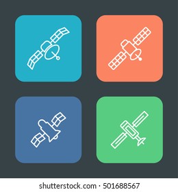 Internet signal communication vector icons