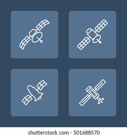 Internet signal communication vector icons