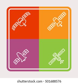 Internet signal communication vector icons