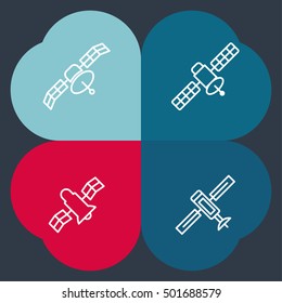 Internet signal communication vector icons