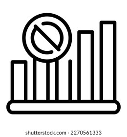 Internet signal icon outline vector. Lost connection. Connect online