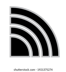 Vektorgrafik des Internetsignals