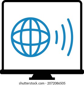 Internet signal icon vector illustration
