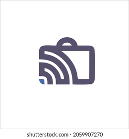 Internet signal logo design for your company's identity and products