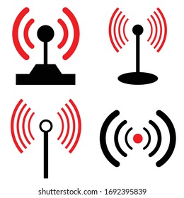 
internet signal logo icon vector illustration