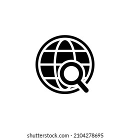 Internet simple flat icon vector illustration