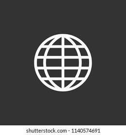 Internet simple outline icon. Go to web sign. Internet symbol.
