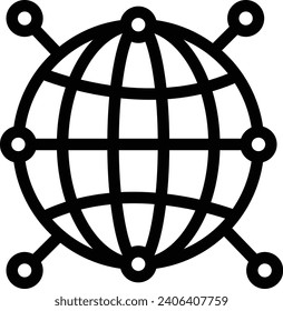 Internet single vector line icon