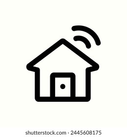 internet, smarthome icon, isolated icon in light background, perfect for website, blog, logo, graphic design, social media, UI, mobile app