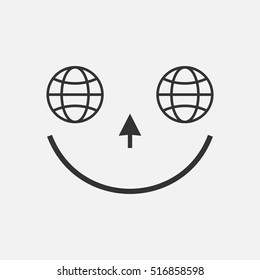 internet smile icon.