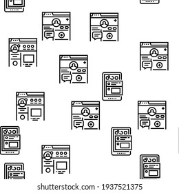 Illustration zum Thema "Internet Social Media - Vektorgrafik ohne Muster"