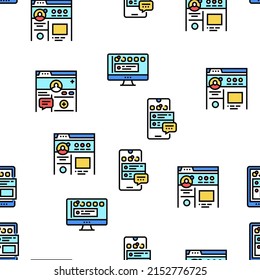 Ilustración delgada de líneas de vectores de medios sociales de Internet