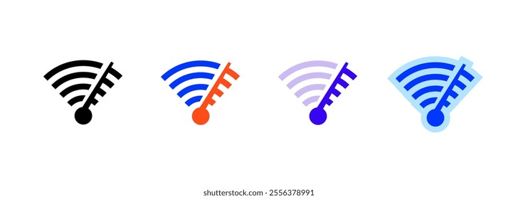 Internet Speed Icon. linear style sign for mobile concept and web design. Outline vector icon. Symbol, logo illustration. Vector