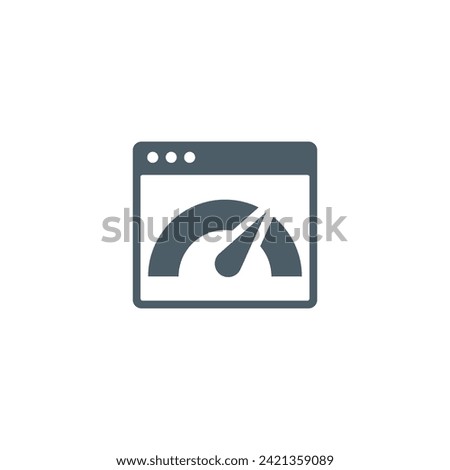 Internet speed icon, vector best flat icon on white background, EPS 10
