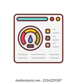 Internet Speed icon in vector. Illustration