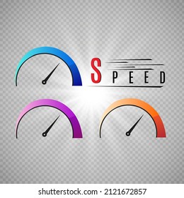 Internet speed. logo speed symbol.