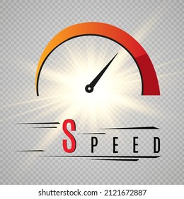 Internet speed. logo speed symbol.