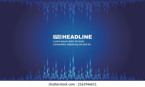 Internet speed sense vector background with glowing lines extending towards each other