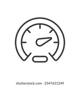 Internet speed test, icon in line design. Internet, speed, test, connection, bandwidth, performance, network on white background vector. Internet speed test editable stroke icon