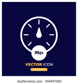 internet speed vector icon illustration