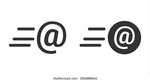 Internet speed vector icon on white background