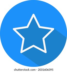 Internet star, illustration, vector, on a white background.