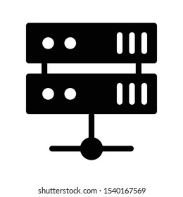 internet storage vector glyph flat icon