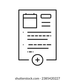 internet store product subscription line icon vector. internet store product subscription sign. isolated contour symbol black illustration