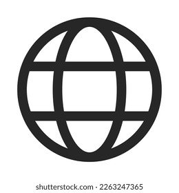 Internet symbol Go to web Icon. www icon Web click icon. Globe and arrow symbol.