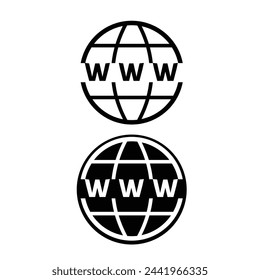 
Internet symbol Go to web Icon. www icon Web click icon. Globe and arrow symbol 9 8 9