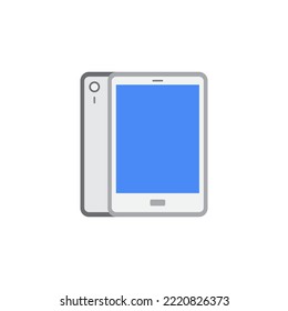Internet tablet icon in color, isolated on white background 