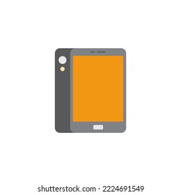 Internet tablet icon in color, isolated on white background 