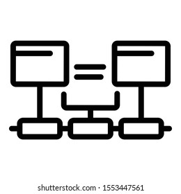 Internet technologies icon. Outline internet technologies vector icon for web design isolated on white background