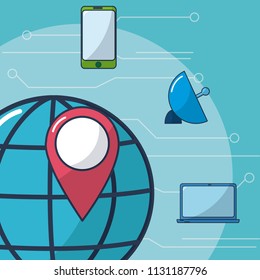Internet and technology icons