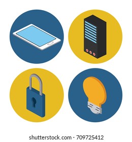 Internet and technology icons