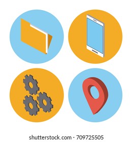 Internet and technology icons