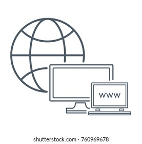 Internet technology icons