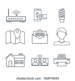 Internet technology icons