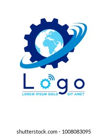 internet technology logo design
