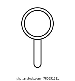 internet technology magnifier search icon