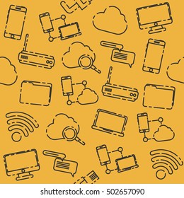 Internet and technology pattern
