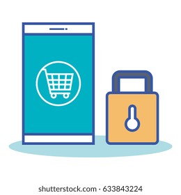 internet technology set linear icons