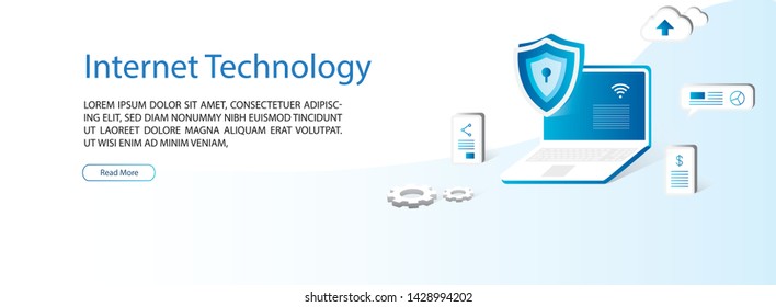 Internet Technology vector website design