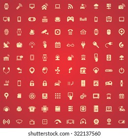 internet of things 100 icons universal set for web and mobile