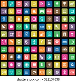 internet of things 100 icons universal set for web and mobile