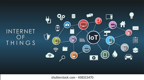 Internet of Things abstract concept illustration.