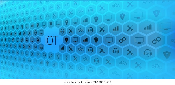 Internet of Things сonnection available worldwide. Network covering the globe and remote access from anywhere in the world. IoT web banner